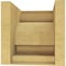 Ekena Millwork 10"W x 10"D x 10"H Wide Alma Rough Cedar Woodgrain TimberThane Corbel, Primed Tan CORUR10X10X10ALMRCPR - alternate 3